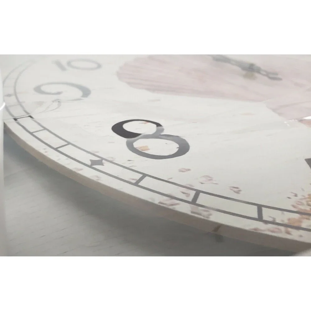 Round Wooden Kitchen Wall Decorative Clock,12